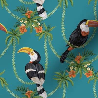 Toucans (turquoise)