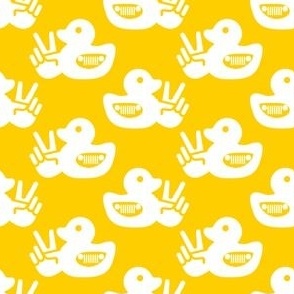 Duck and Wave, white/yellow