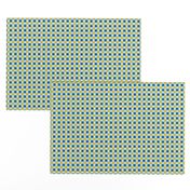 Mini Swedish Midsummer Plaid Checkers in Blue Yellow and Cream