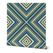 1920s are Back: Blue Square Pattern