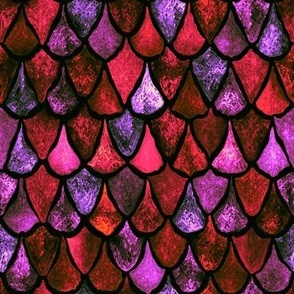 Natural Reds Purples Dragon Scales