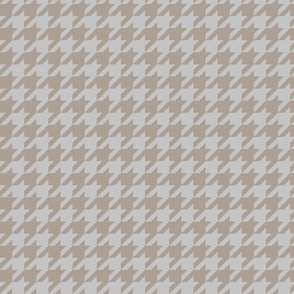 houndstooth check-taupe light grey