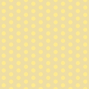 Yellow Dots on Gold