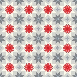 Nordic Christmas Traditional Pattern Tile