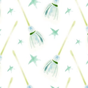 Brooms and stars - Medium size