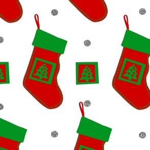 Red and Green Christmas Stockings