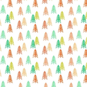  Modern Pine Trees in Festive Brights