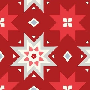 Scandinavian Red and White Christmas