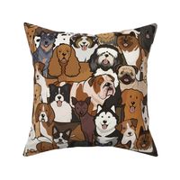 Puppy Dog Parade - A Canine Breeds Tapestry, Stacked