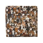 Puppy Dog Parade - A Canine Breeds Tapestry, Stacked