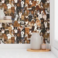 Puppy Dog Parade - A Canine Breeds Tapestry, Stacked