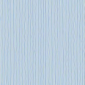sky blue - white crooked lines on sky blue - sf petal solids coordinate - wonky lines wallpaper and fabric