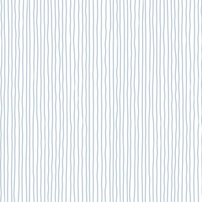 sky blue crooked lines on white - sf petal solids coordinate - wonky lines wallpaper and fabric