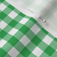 GREEN GINGHAM 1-2 INCH