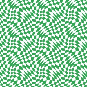 GREEN GROOVY CHECK SMALL