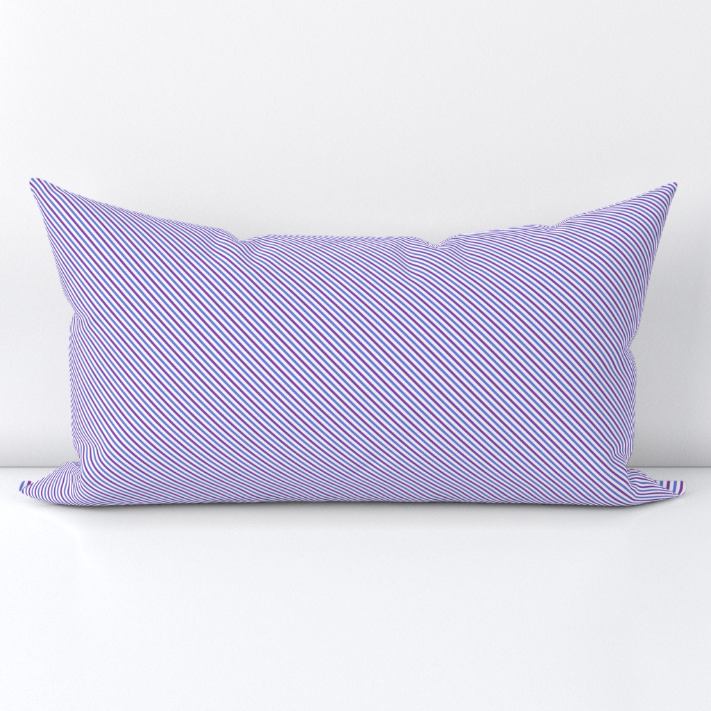 Diagonal Candy Stripe - Purple/Blue