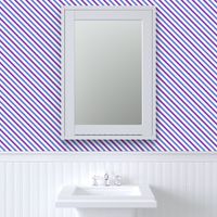 Diagonal Candy Stripe - Purple/Blue