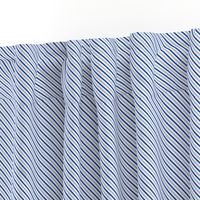 Diagonal Candy Stripe - Blue/Grey