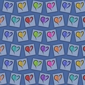 Heart Tattoo Sheets - Blue
