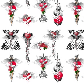 Tattoo Love - Flash tattoo sheet  - medium