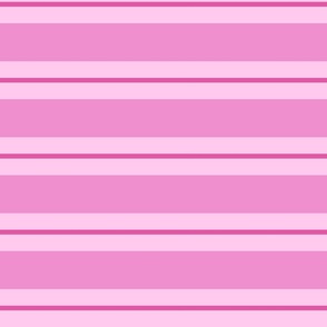 pink horizontal stripes  | large