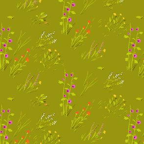 fabric_bound_sketchbook_cover_frog_meadow_green