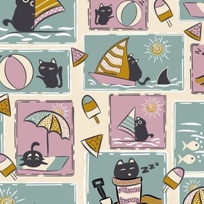 Cats on vacation
