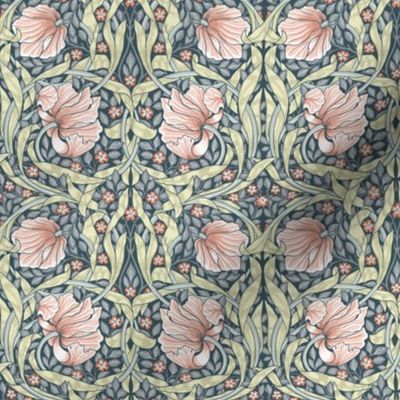 William Morris Pimpernel Salmon Original Authentic Design Small Print