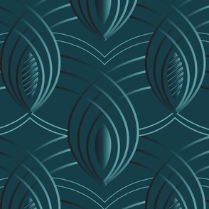 midnight blue art deco