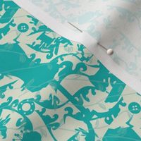 Sewing-Toile-de-Jouy-Teal