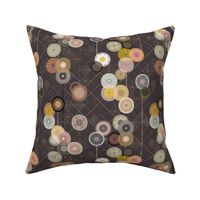 Modern 20s Artdeco abstract hollyhock - S