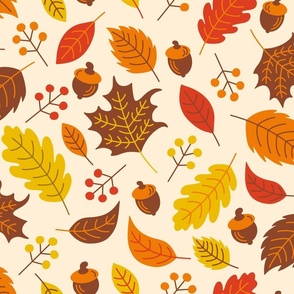 Fall Festival - Autumn Leaves - LARGE