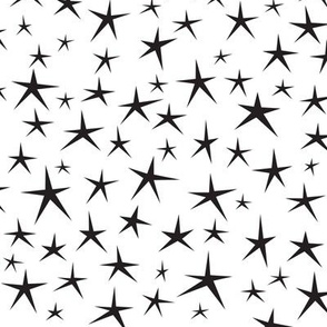 Stellar Stars (Black and White)