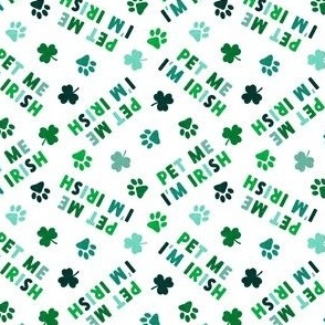(small scale) Pet me I'm irish - dog St Patricks Day - multi - LAD22