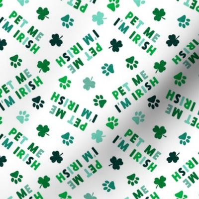 Pet me I'm Irish - dog St Patricks Day - multi - LAD22