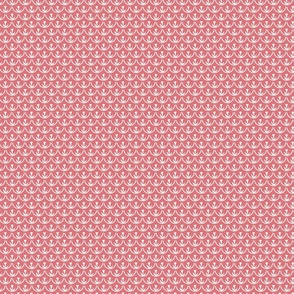 Quail Feather (fish scale) ditsy detail Watermelon Pink