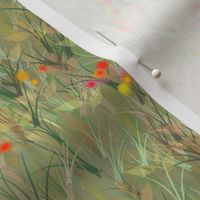 Custom Wildflower Background for Fat Quarter 42 inch wide fabric