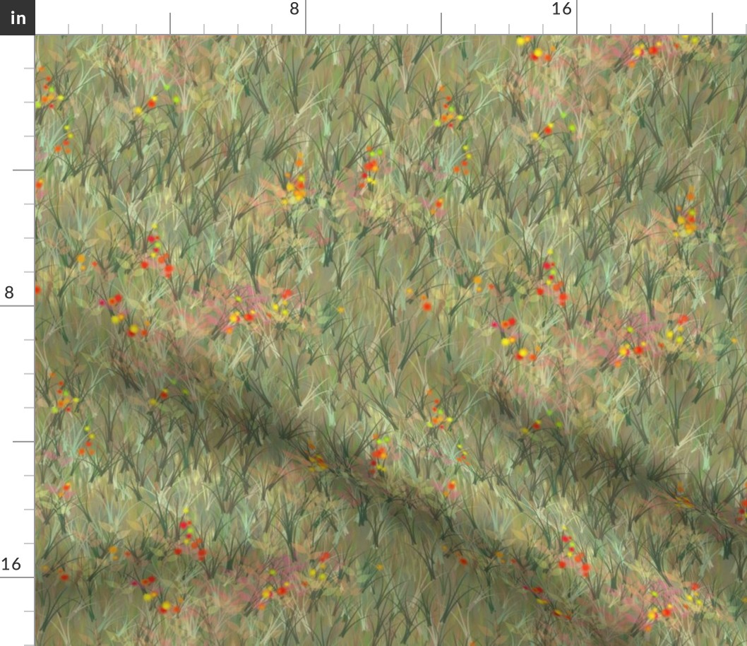 Custom Wildflower Background for Fat Quarter 42 inch wide fabric