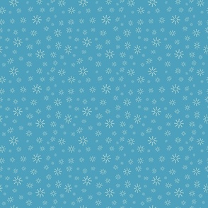 Snowflakes on the 4th Blue - ISnowman Collection 
