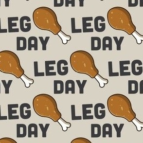 Leg Day Pun Turkey Leg Workout Beige Fitness