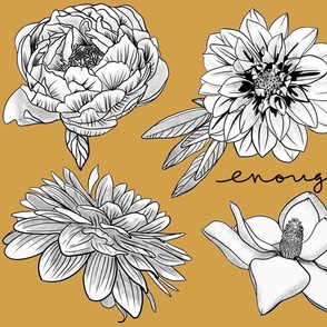 Floral Tattoo Flash Sheet