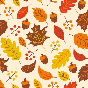 Fall Festival - Autumn Leaves - JUMBO