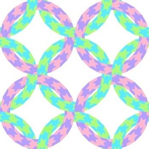 Houndstooth Circles, Pastels