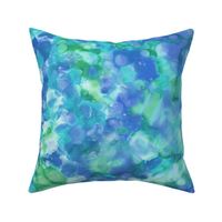 tropical waters - green-blue watercolor wash