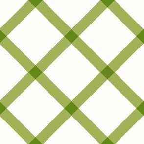 diagonal green plaid