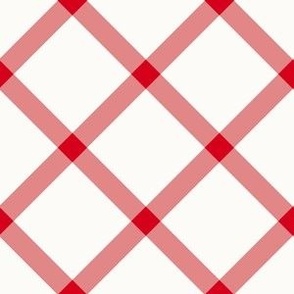 diagonal red plaid