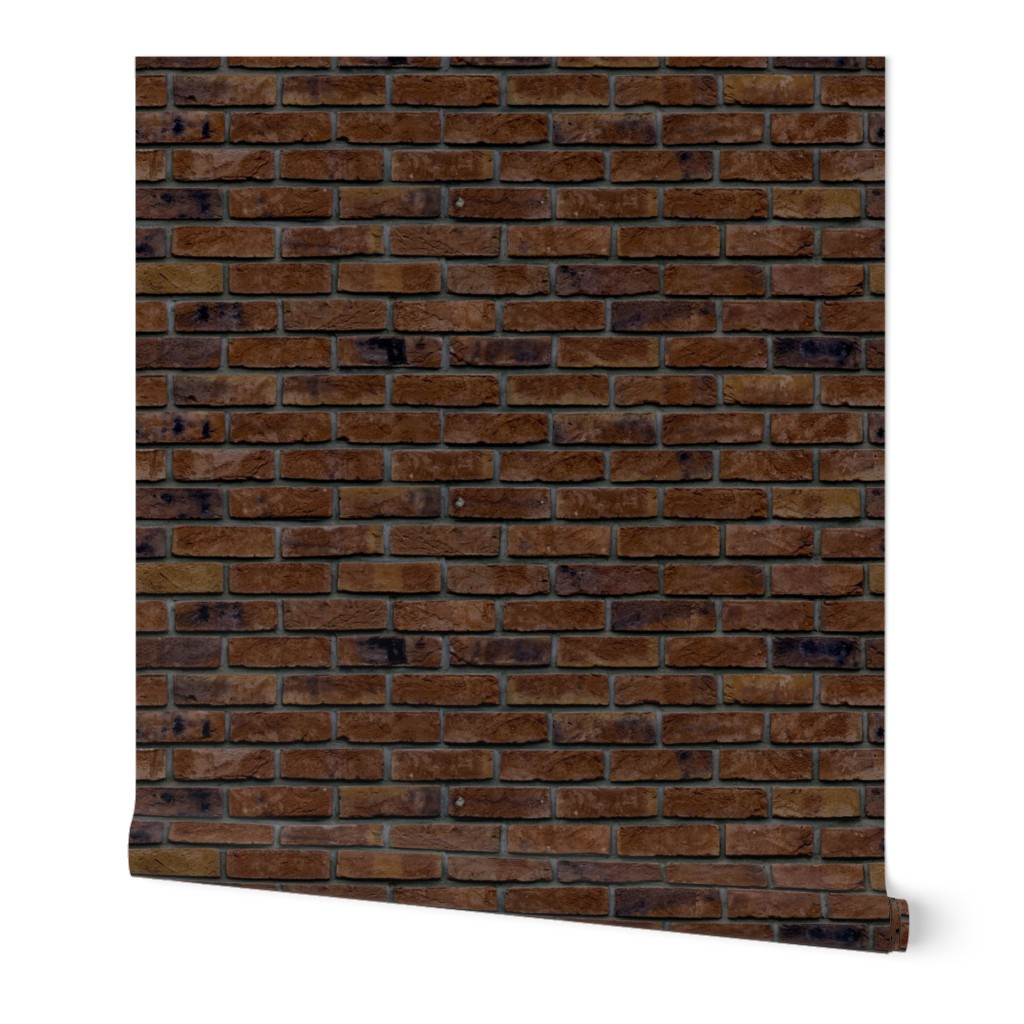 Boston Brown Stone  Brick Wall in Realistic Photo-Effect Life Size 