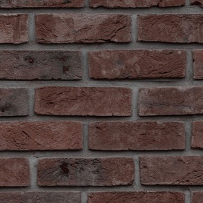 New York Brown Stone  Brick Wall in Realistic Photo-Effect Life Size 