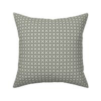 Sepal Square: Foggy Sage & White Geometric Floral