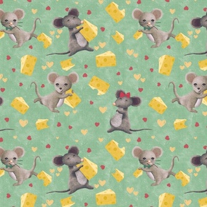 Mice and Cheese green 